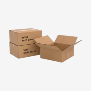 3x3x1 Kraft Boxes