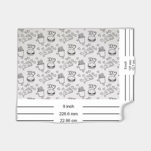 9x5 Custom Food Basket Liner