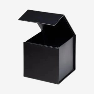 Black Small Cube Magnetic Boxes