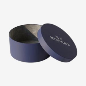 Blue Round Boxes