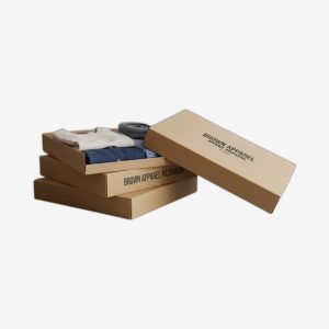 Brown Apparel Packaging Boxes