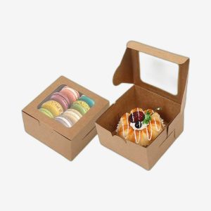 Brown Bakery Boxes With Window