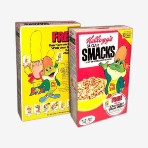 Cereal With Frog On Boxes