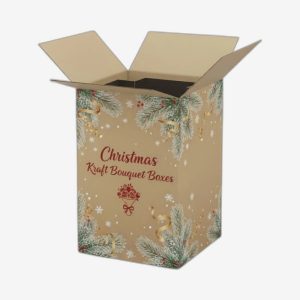 Christmas Kraft Bouquet Boxes