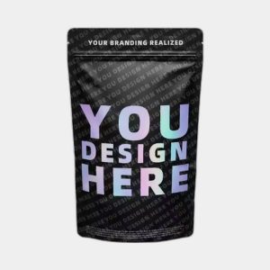 Custom Black Mylar Bags