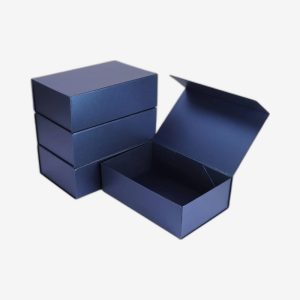 Custom Blue Magnetic Gift Boxes