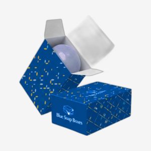 Custom Blue Soap Boxes