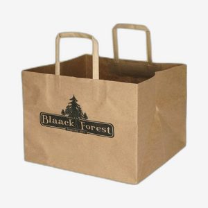 Custom Flat Handle Paper Bags