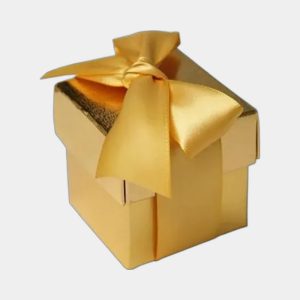 Custom Gold Favor Boxes