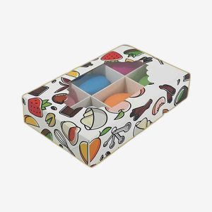 Custom Macaron Boxes With Pvc Window