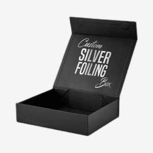 Custom Silver Foiled Rigid Boxes