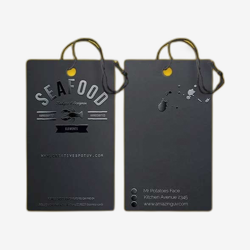 Custom Spot Uv Printed Hang Tags
