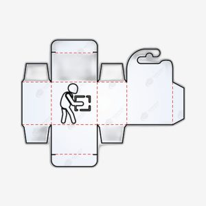 Custom Straight Tuck Hanging Box Template