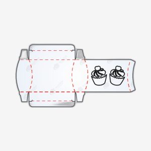 Custom Unique Shaped Tuck Box Template