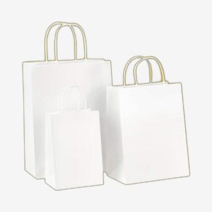 Custom White Kraft Bags