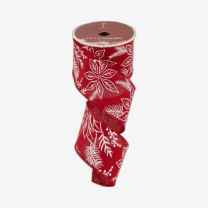 Floral Christmas Ribbon