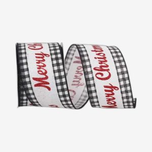 Gingham Christmas Ribbons