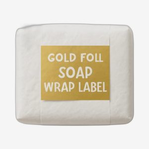 Gold Foil Soap Wrap Label