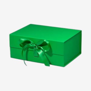Green A5 Deep Magnetic Boxes With Changeable Ribbon