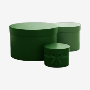 Green Round Boxes