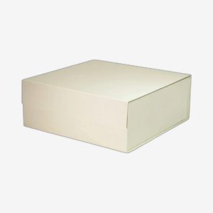 Ivory Large Square Magnetic Boxes
