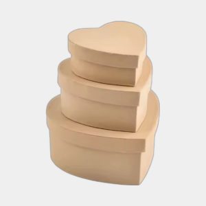 Kraft Heart Boxes