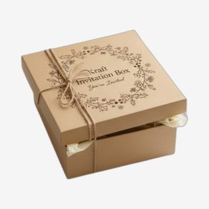 Kraft Invitation Boxes