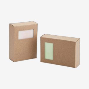Kraft Soap Boxes With Rectangle Window