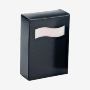 Large Black Soap Boxes With Wave Window