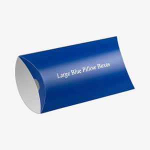 Large Blue Pillow Boxes