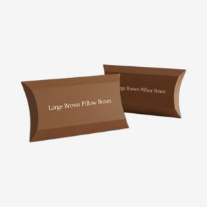 Large Brown Pillow Boxes