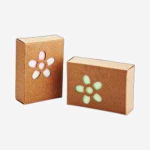 Large Kraft Soap Boxes With Daisy Window