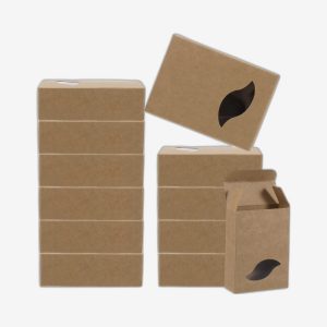 Large Soap Boxes With Kraft Leaf Window