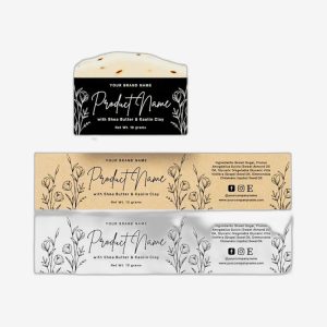 Logo Printed Soap Bar Label
