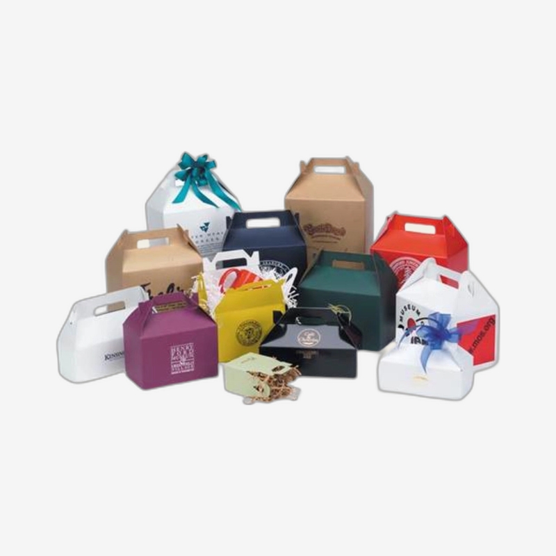Matte Colored Gable Gift Boxes