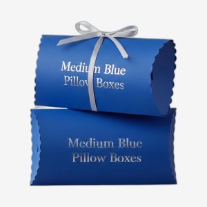 Medium Blue Pillow Boxes