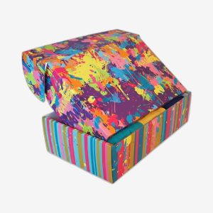 Multicolor Apparel Packaging Boxes