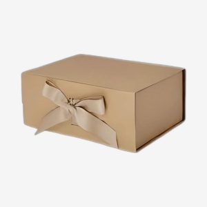 Natural Kraft A5 Deep Magnetic Boxes With Changeable Ribbon