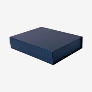 Navy Blue A4 Shallow Magnetic Boxes