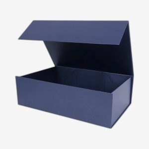 Navy Blue Large Square Magnetic Boxes