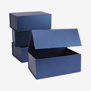 Navy Blue Medium Rectangle Magnetic Boxes