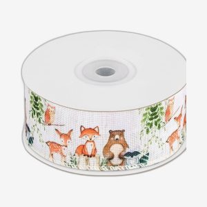 Patterned Animal Christmas Ribbon