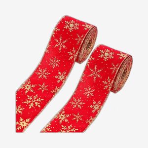 Patterned Velvet Christmas Ribbons