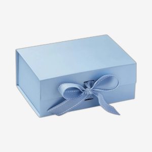 Powder Blue A5 Magnetic Boxes With Changeable Ribbon