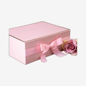 Powder Pink A5 Magnetic Boxes With Changeable Ribbon