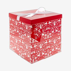 Red Christmas Gift Boxes With Lid