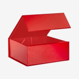 Red Large Square Magnetic Boxes