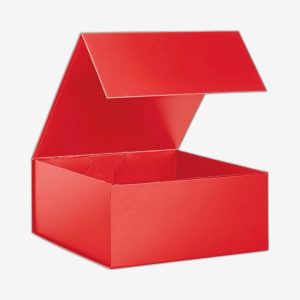 Red Medium Square Magnetic Boxes