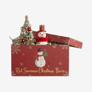 Red Snowman Christmas Boxes