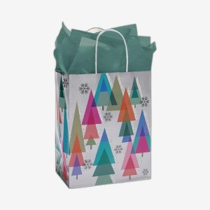 Retro Trees Christmas Gift Bags